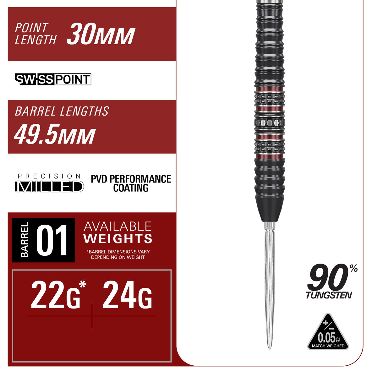 Target Japan Kosuzu Iwao Diamond G4  90% Tungsten Swiss Point Steel Tip Darts