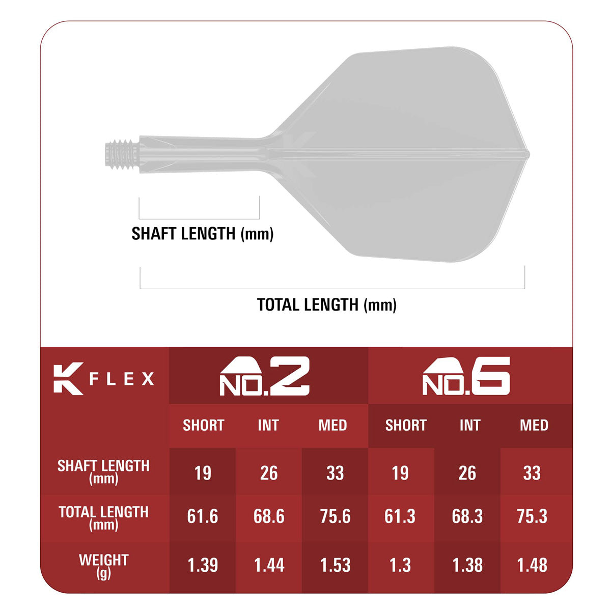 Target Japan Logo Aqua K-Flex No6 Integrated Flights & Shafts