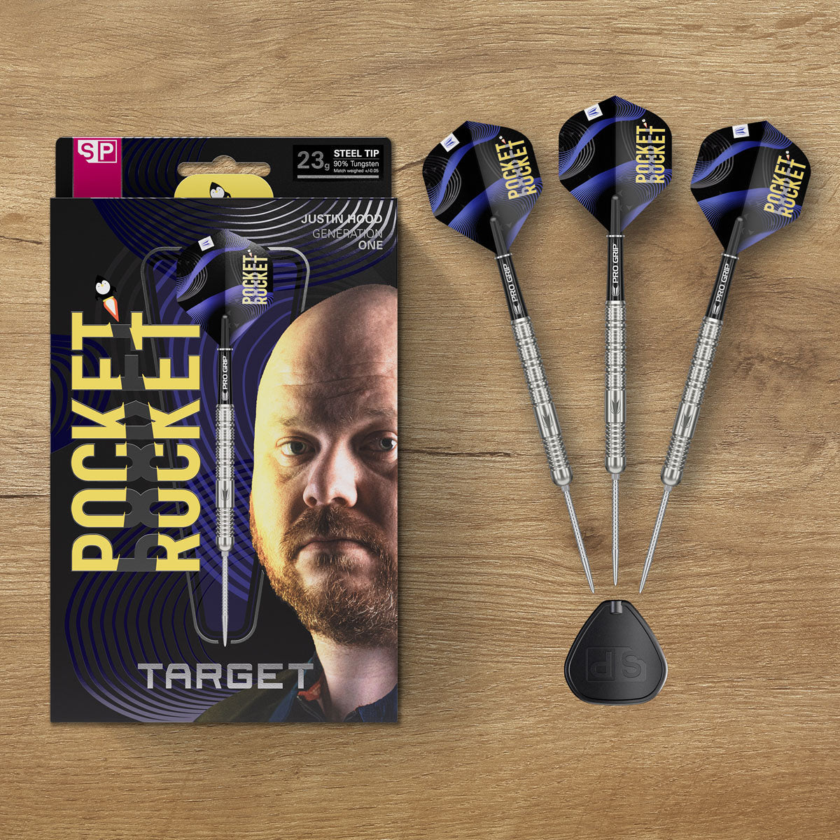Target Justin Hood G1 Swiss Point 90% Tungsten Steel Tip Darts