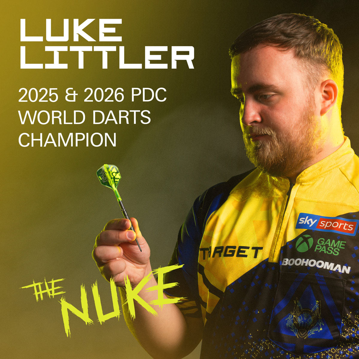 Target Luke Littler Fallout Swiss Point 90% Tungsten Steel Tip Darts