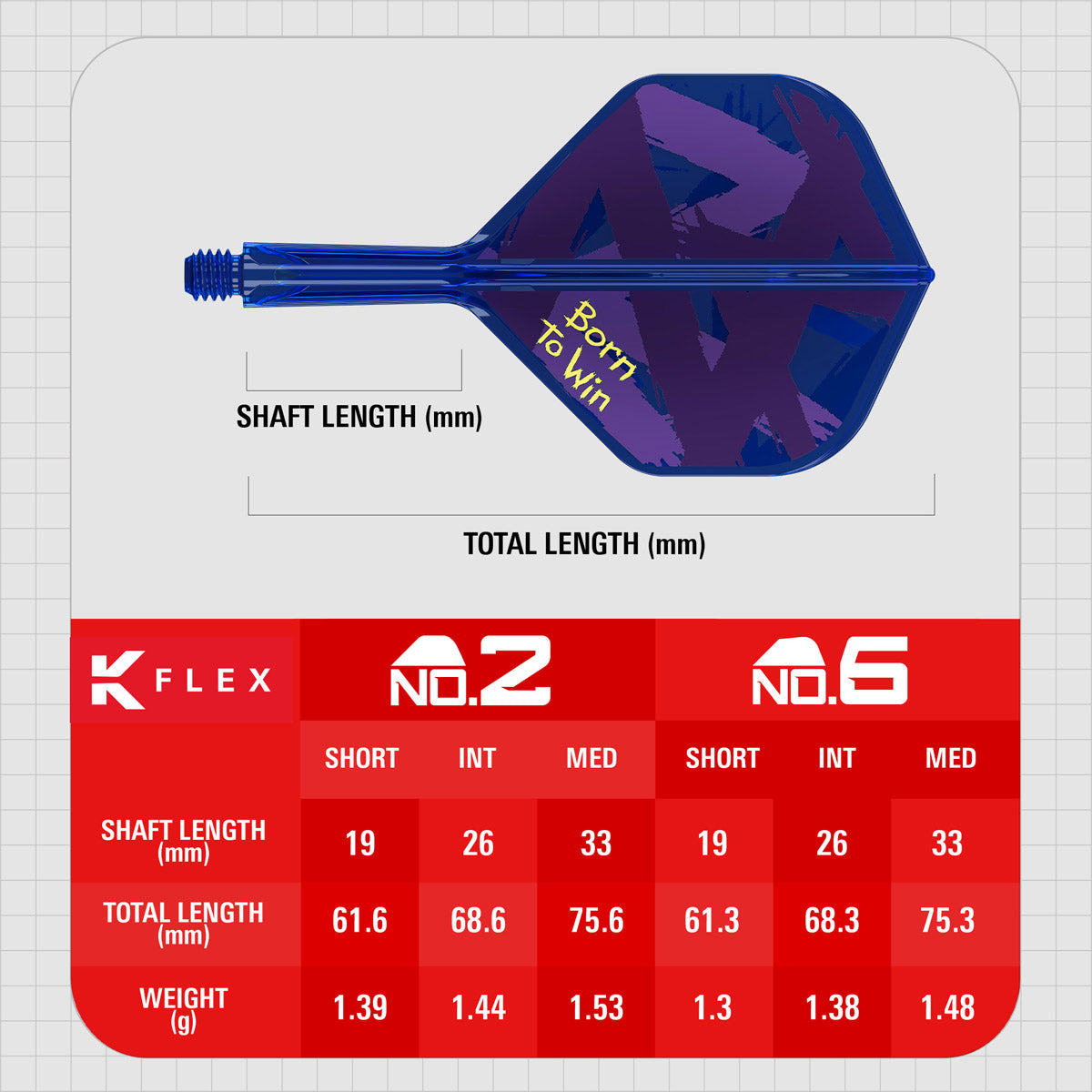 Target Luke Littler World Champion 2026 K-Flex Integrated Flights & Shafts No2