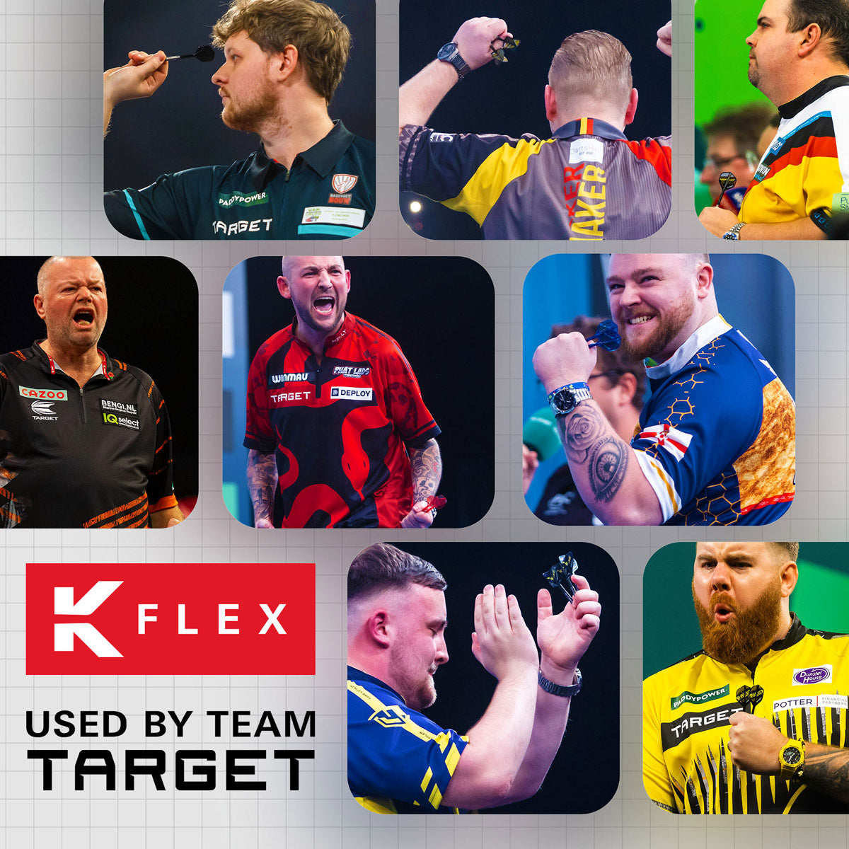 Target Luke Littler World Champion 2026 K-Flex Integrated Flights & Shafts No2