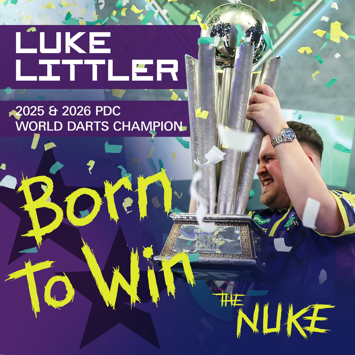 Target Luke Littler World Champion 2026 K-Flex Integrated Flights & Shafts No6
