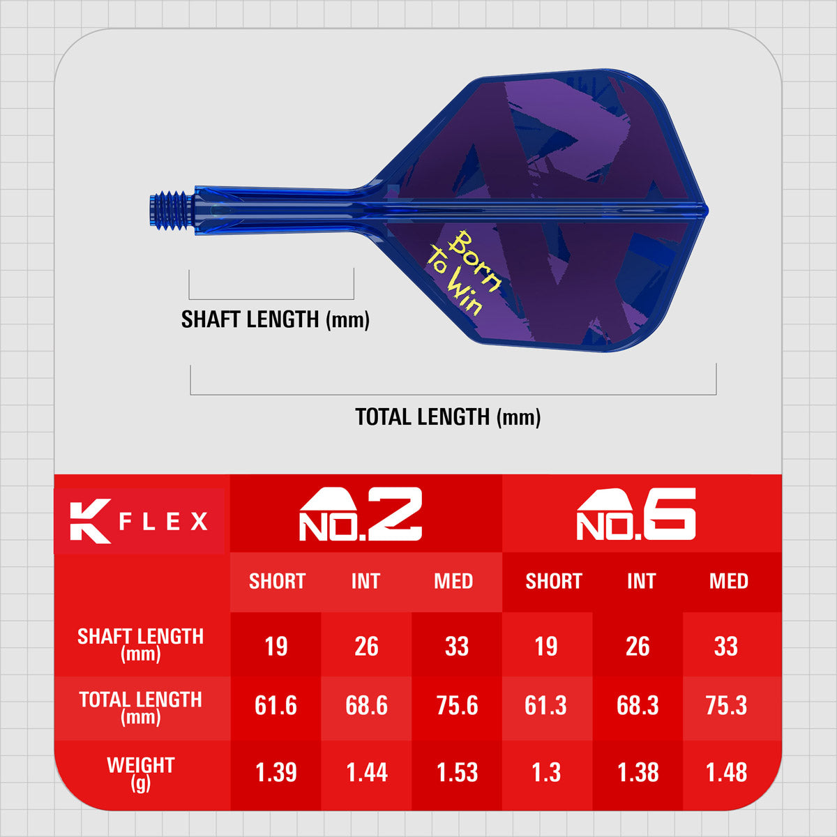 Target Luke Littler World Champion 2026 K-Flex Integrated Flights & Shafts No6