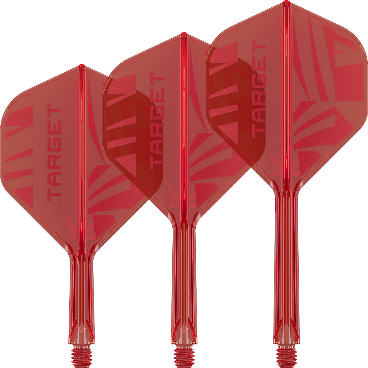 Target Printed Red K-Flex Integrated Flights & Shafts No2