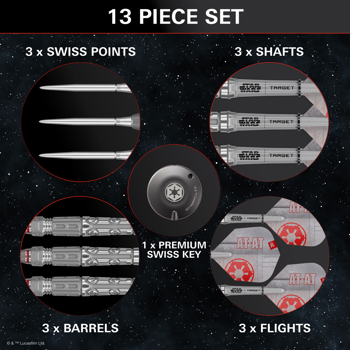 STAR WARS™ | TARGET AT-AT 90% Tungsten SP Steel Tip Darts