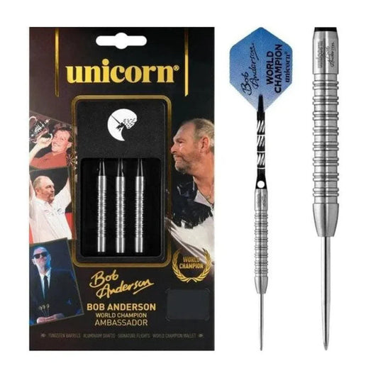 Bob Anderson World Champion Ambassador Tungsten Steel Tip Darts by Unicorn