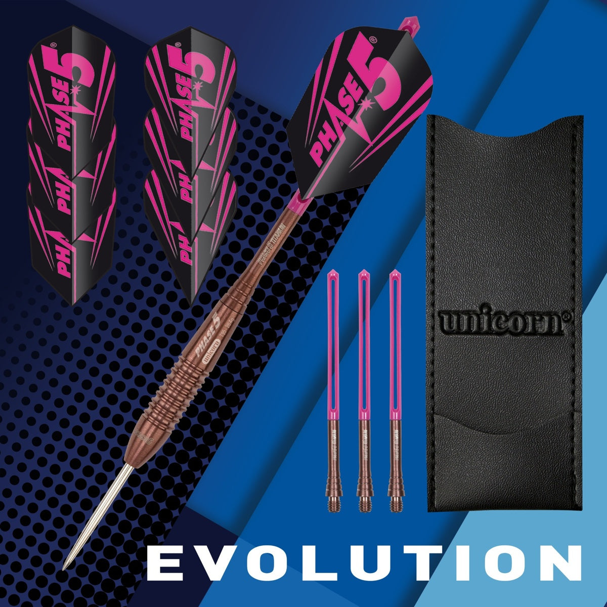 Unicorn Phase 5 Rosso 95% Tungsten Steel Tip Darts– Rebel Darts