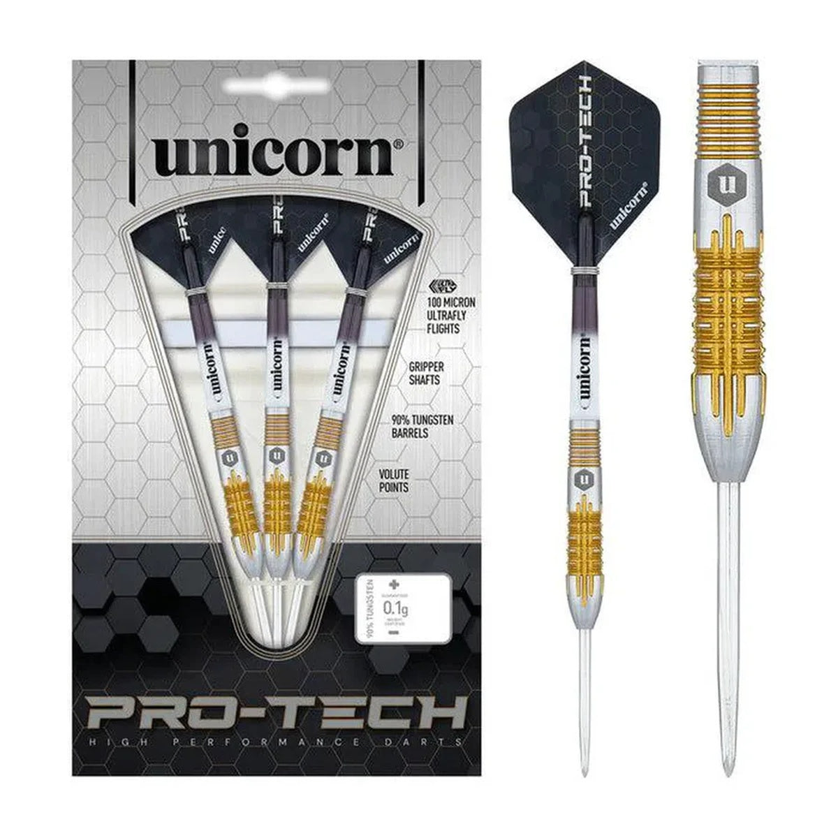 Protech Style 1 90% Tungsten Dart Steel Tip Darts by Unicorn