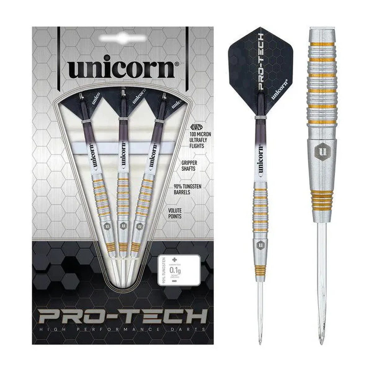 Protech Style 2 90% Tungsten Dart Steel Tip Darts by Unicorn