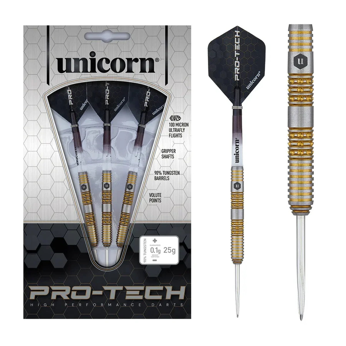 Protech Style 6 90% Tungsten Dart Steel Tip Darts by Unicorn