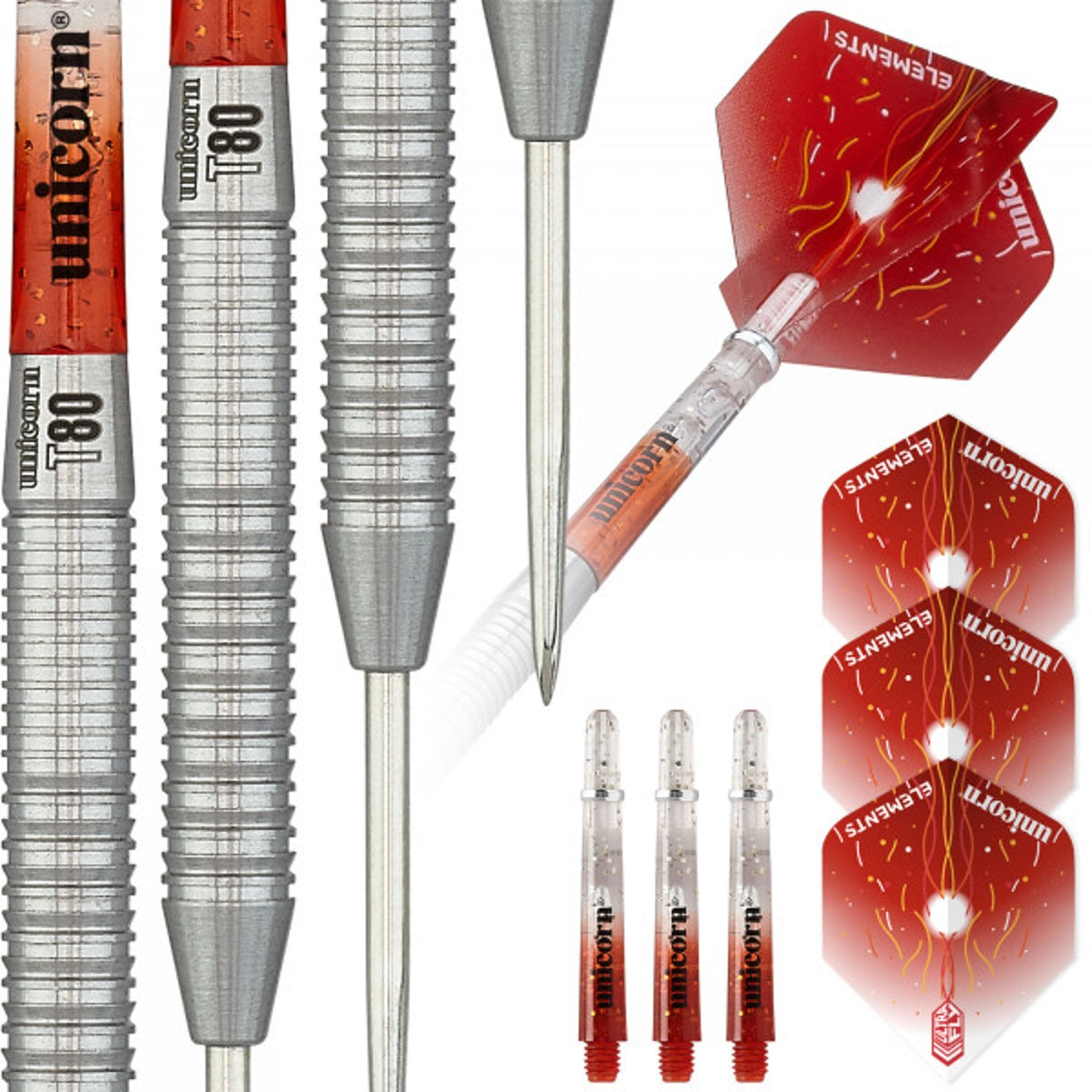 Unicorn Striker Type 1 80% Tungsten Steel Tip Darts