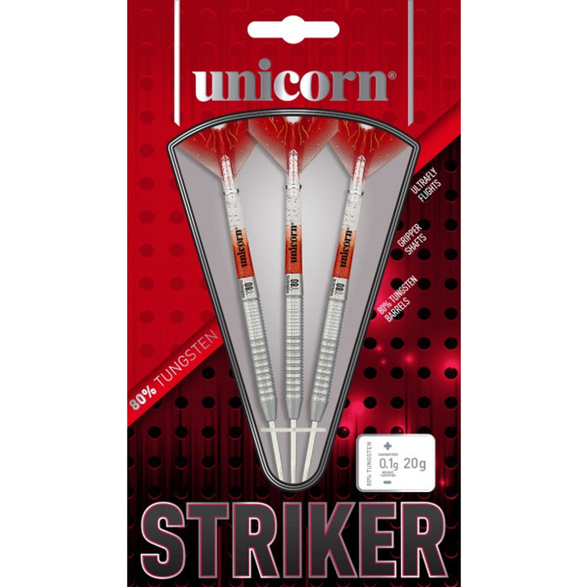 Unicorn Striker Type 1 80% Tungsten Steel Tip Darts