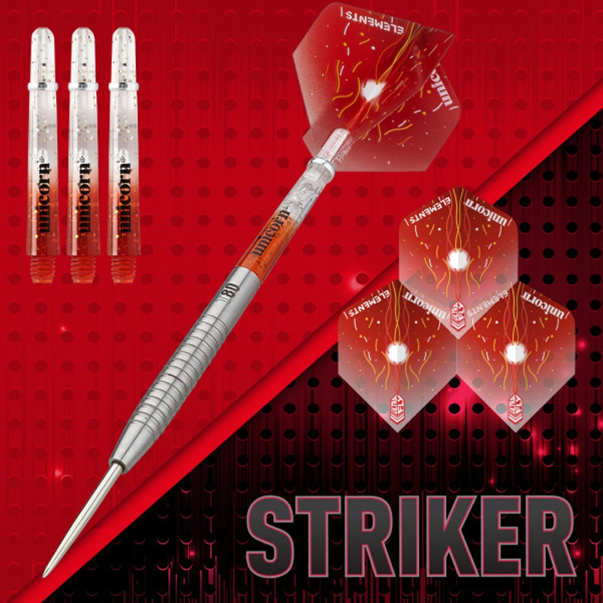 Unicorn Striker Type 2 80% Tungsten Steel Tip Darts