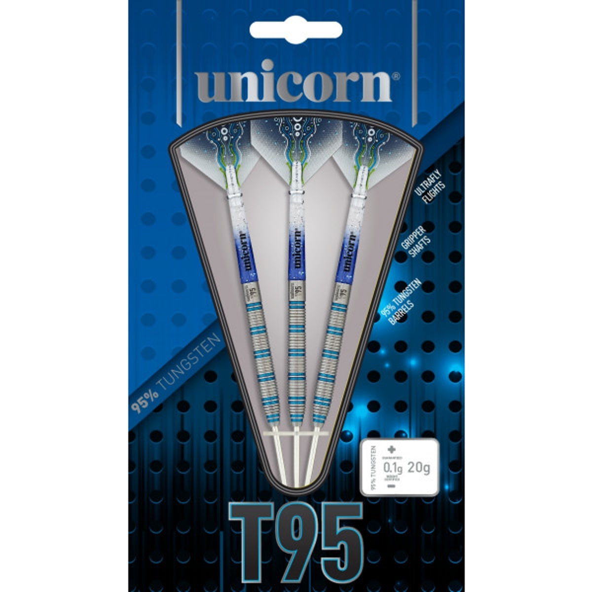 Unicorn T95 Type 1 Core XL Blue 95% Tungsten Steel Tip Darts