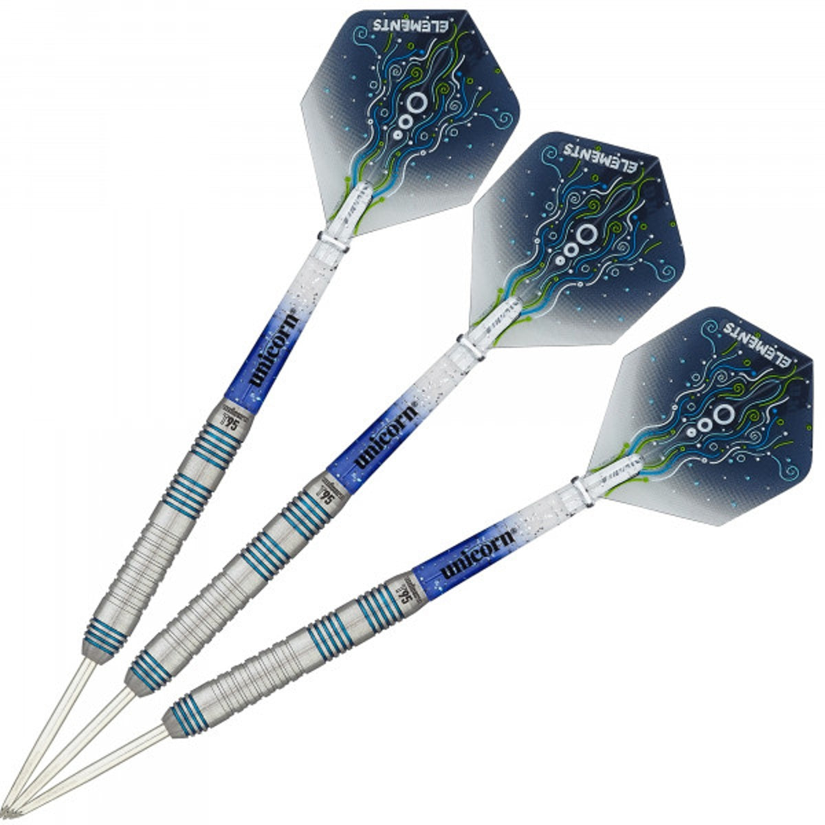 Unicorn T95 Type 2 Core XL Blue 95% Tungsten Steel Tip Darts