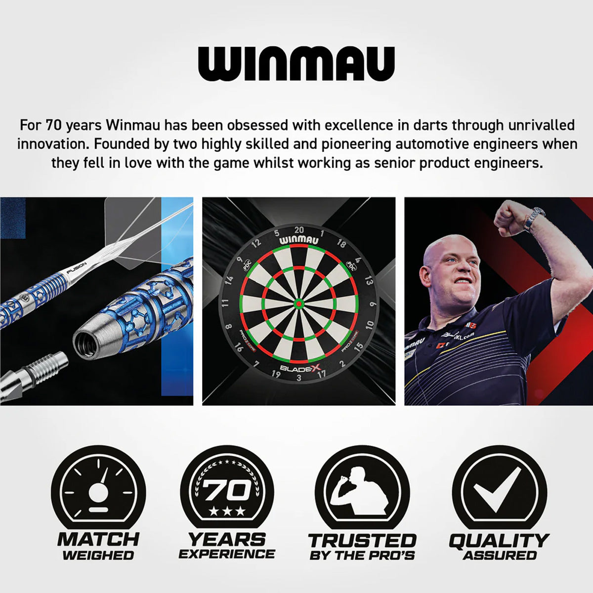 Winmau Blade X Pro Zone Soft Feel Dart Mat & Integrated Oche