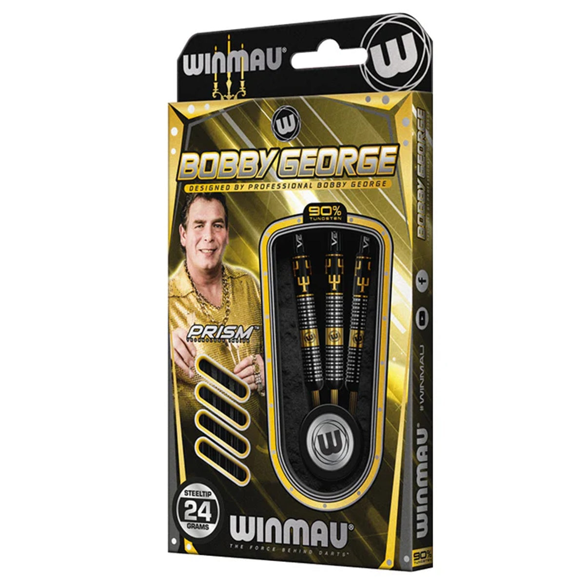 Bobby George 90% Tungsten Steel Tip Darts by Winmau
