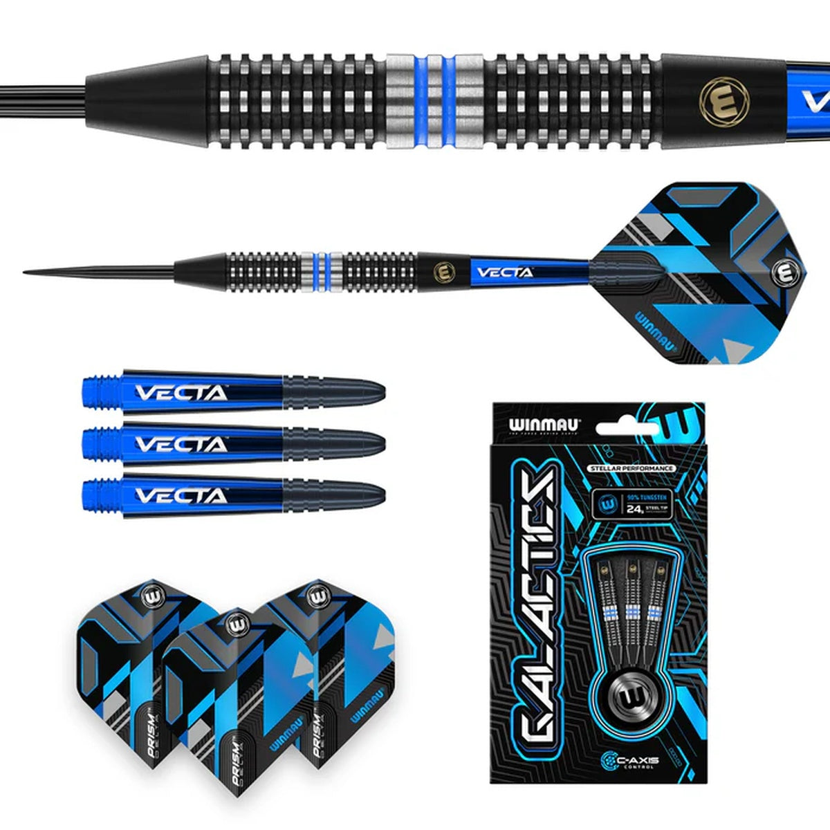 Galactics 90% Tungsten Steel Tip Darts by Winmau