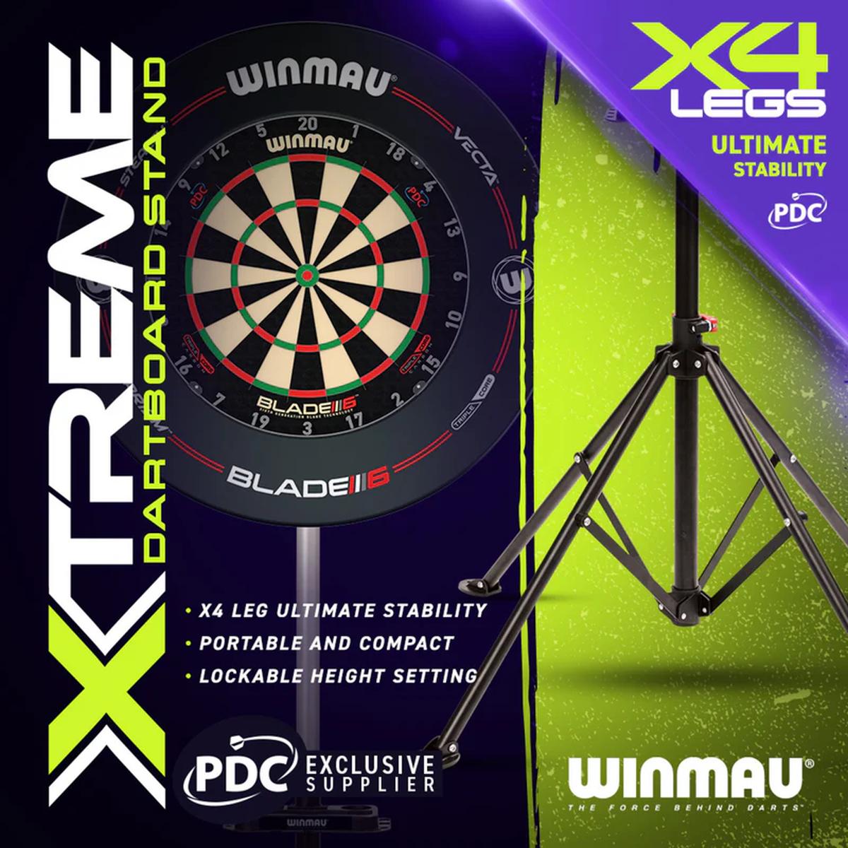 Winmau Xtreme 2 Portable Dartboard Stand (Stand Only)